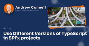 Use Different Versions of TypeScript in SPFx projects