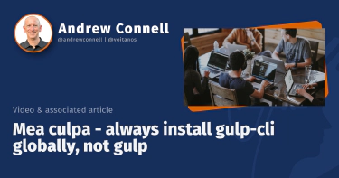 Mea culpa - always install gulp-cli globally, not gulp