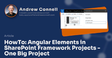 HowTo: Angular Elements in SharePoint Framework Projects - One Big Project