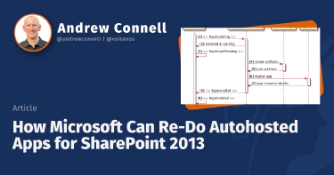 How Microsoft Can Re-Do Autohosted Apps for SharePoint 2013