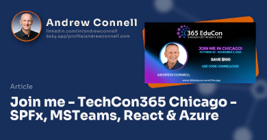 Join me - TechCon365 Chicago - SPFx, MSTeams, React & Azure