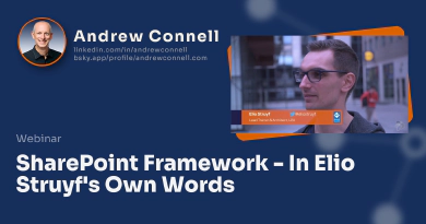 SharePoint Framework - In Elio Struyf's Own Words