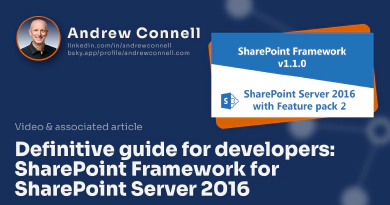 Definitive guide for developers: SharePoint Framework for SharePoint Server 2016