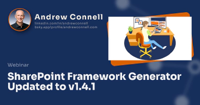 SharePoint Framework Generator Updated to v1.4.1