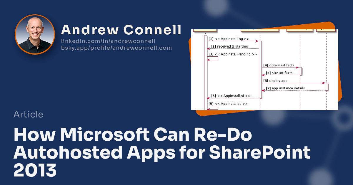 How Microsoft Can Re-Do Autohosted Apps for SharePoint 2013