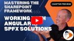 Chapter 'Working with Angular in SharePoint Framework solutions' preview