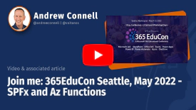 Join me at TechCon365 Seattle (May 2022) for SharePoint Framework & Azure Functions